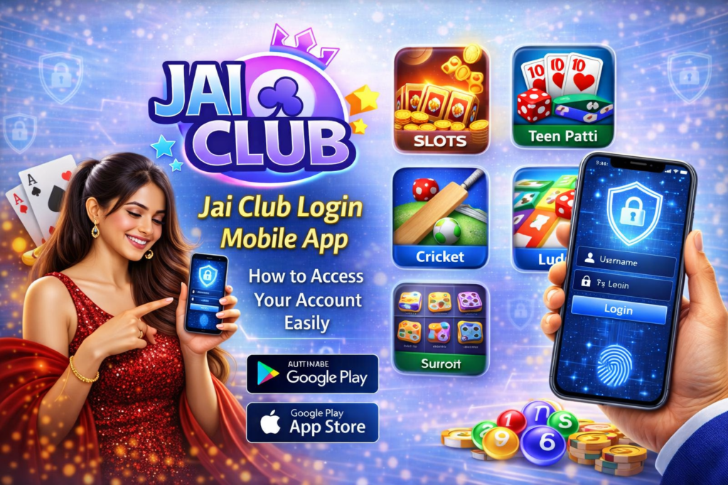 User accessing Jai Club login mobile app for fast and easy account sign-in