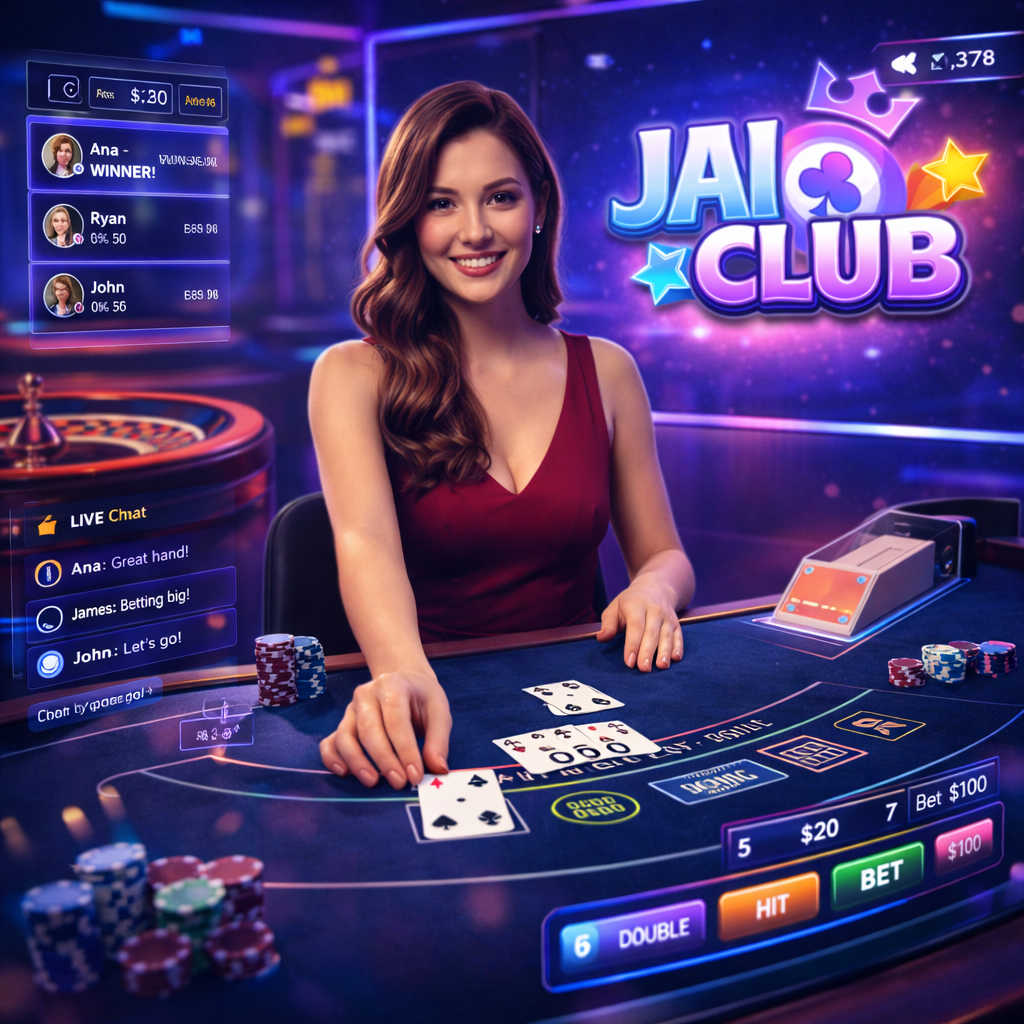 Live interactive casino and online games on Jai Club platform