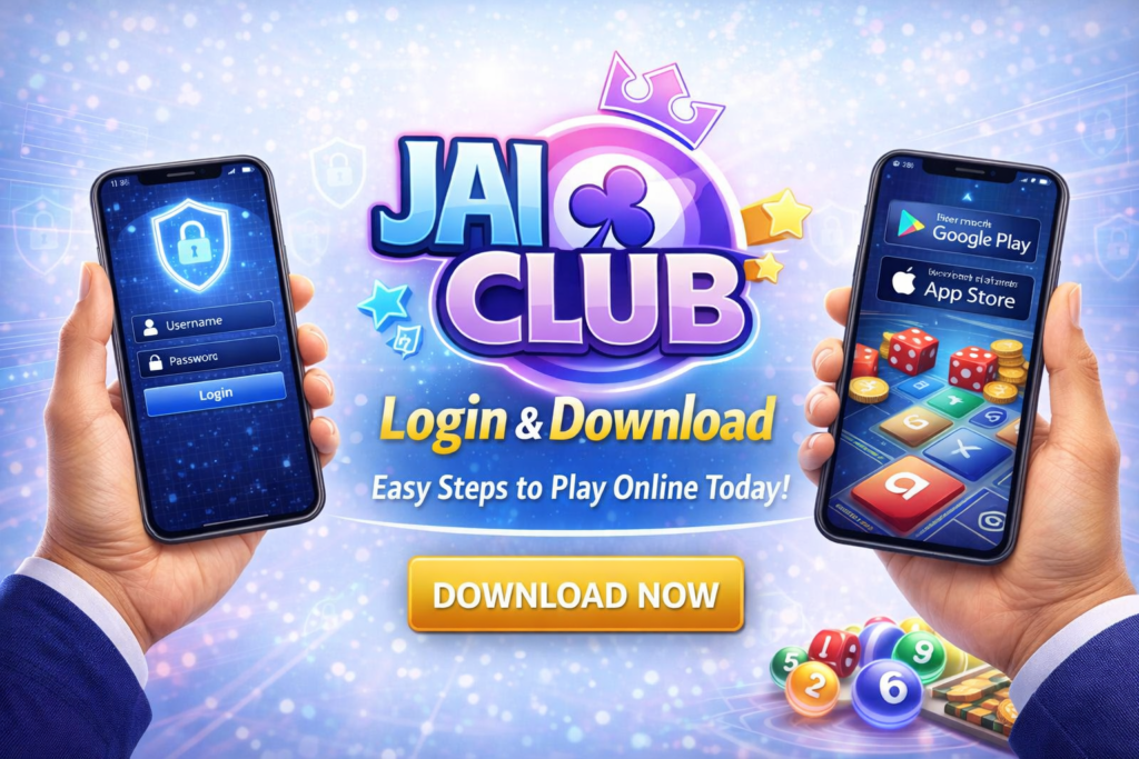 Jai Club Login & Download page showing easy steps to access account and start playing online with a secure mobile interface and user-friendly design.