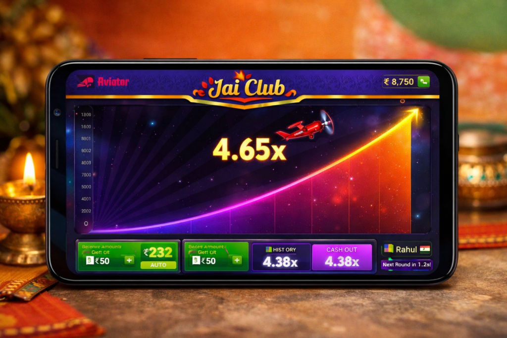 Jai Club Aviator Game Guide 2026 showing gameplay interface with rising multiplier graph, cash-out timing, and expert tips for winning strategy