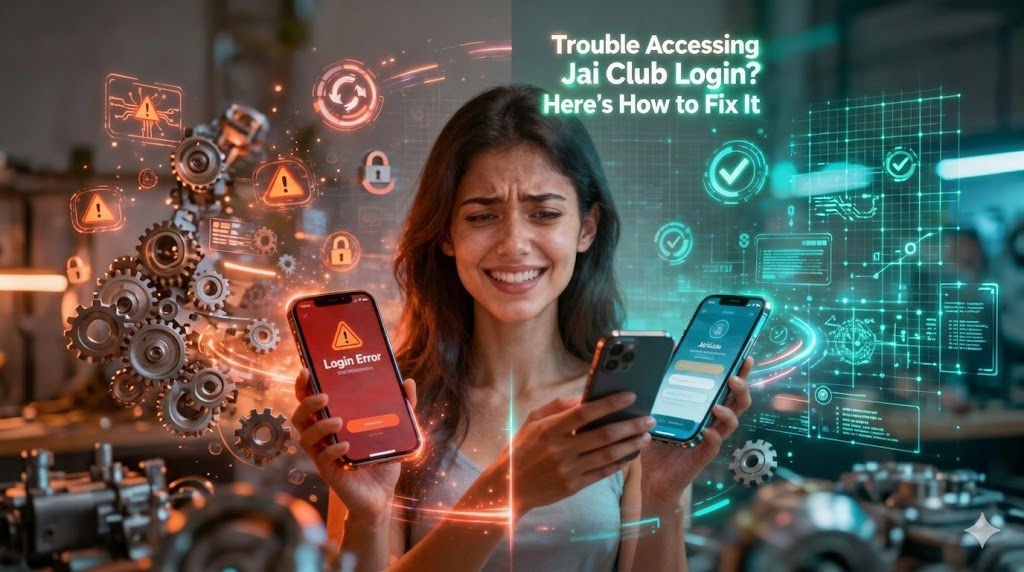 User facing jai club login error on mobile and fixing it using jai club official website and app